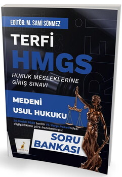  Pelikan Yayınları Terfi HMGS Medeni Usul Hukuku Soru Bankası