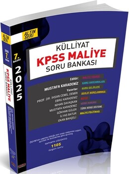  Savaş Yayınları 2025 Külliyat KPSS Maliye Soru Bankası