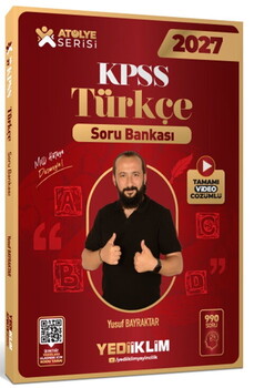 Yediiklim Yayınları 2027 KPSS Atölye Serisi Genel Yetenek Türkçe Tamamı Video Çözümlü Soru Bankası