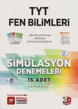  3D Yayınları TYT Fen Bilimleri Simülasyon 15 Deneme