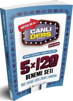  Akademi Denizi KPSS Lise Önlisans Genel Kültür Genel Yetenek 5 x 120 Deneme Seti