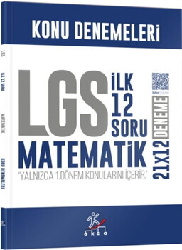  Akca Yayınları 8. Sınıf LGS Matematik 1. Dönem İlk 12 Soru Konu Denemeleri
