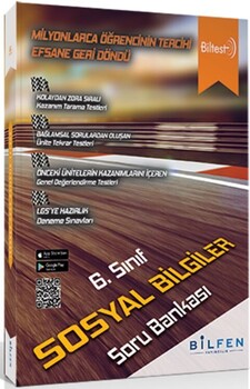  Bilfen Yayıncılık 6. Sınıf Sosyal Bilgiler Biltest Soru Bankası
