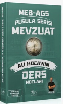  CBA Yayınları MEB AGS Mevzuat Ders Notları Pusula Serisi