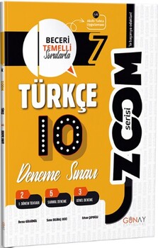  Günay Yayınları 7. Sınıf Türkçe Zoom 10 Deneme