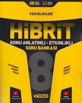  Hız Yayınları 8. Sınıf Fen Bilimleri HİBRİT Konu Anlatımlı Etkinlikli Soru Bankası