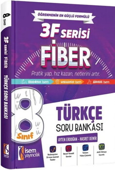 İsem Yayınları 8. Sınıf Türkçe 3F Fiber Soru Bankası