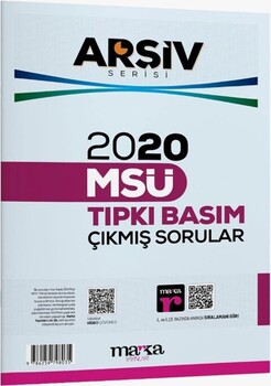  Marka Yayınları 2020 MSÜ Tıpkı Basım Çıkmış Sorular