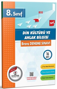  Özdebir Yayınları 8. Sınıf Din Kültürü ve Ahlak Bilgisi Branş Deneme Sınavı