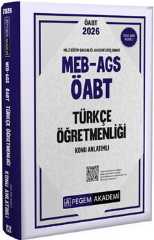  Pegem Akademi 2026 MEB AGS ÖABT Türkçe Öğretmenliği Konu Anlatımlı