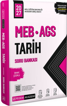 Pegem Yayınları 2027 MEB AGS Tarih Soru Bankası