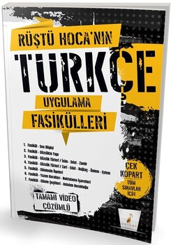 Pelikan Yayınları Rüştü Hoca nın Türkçe Uygulama Fasikülleri Tamamı Video Çözümlü