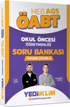Yediiklim MEB AGS ÖABT Okul Öncesi Öğretmenliği Tamamı Çözümlü Soru Bankası