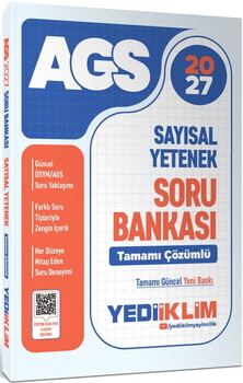 Yediiklim Yayınları 2027 MEB AGS Sayısal Yetenek Tamamı Çözümlü Soru Bankası