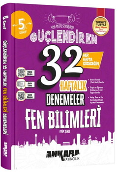 Ankara Yayıncılık 7. Sınıf Fen Bilimleri 32 Haftalık Güçlendiren Denemeleri