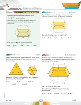  Çap Yayınları TYT AYT MSÜ Geometri Ders Platosu Son 5 Yıl İkiz Çıkmış Sorular