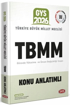  Data Yayınları 2026 Türkiye Büyük Millet Meclisi GYS Ortak Konular Konu Anlatımlı