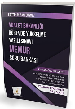  Pelikan Yayınları GYS Adalet Bakanlığı Görevde Yükselme Yazılı Sınavı Memur Soru Bankası
