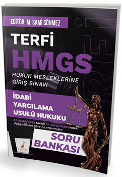  Pelikan Yayınları Terfi HMGS İdari Yargılama Usulü Hukuku Soru Bankası