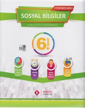  Sonuç Yayınları 6. Sınıf Sosyal Bilgiler Kazanım Merkezli Soru Kitapçığı Seti Yenilenmiş Baskı