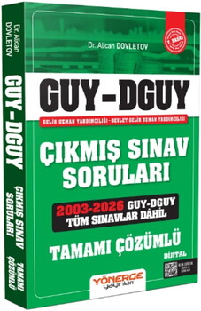 Yönerge Yayınları GUY DGUY Gelir Uzman Yardımcılığı Çıkmış Sınav Soruları