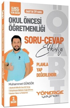 Yönerge Yayınları ÖABT Okul Öncesi Öğretmenliği Soru Cevap Etkinliği