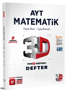  3D Yayınları AYT Matematik Video Destekli Defter