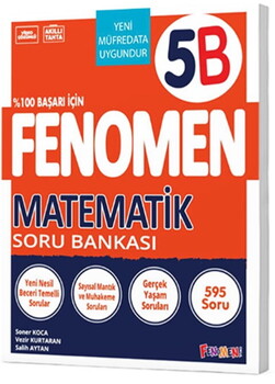  Fenomen Okul Yayınları 5. Sınıf Matematik B Fenomen Soru Bankası