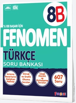  Fenomen Okul Yayınları 8. Sınıf LGS Türkçe B Fenomen Soru Bankası