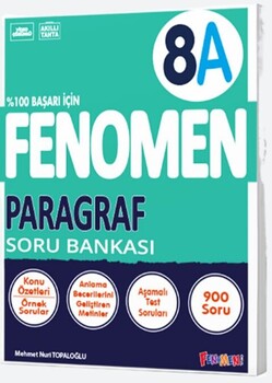  Fenomen Okul Yayınları 8. Sınıf Paragraf A Fenomen Soru Bankası