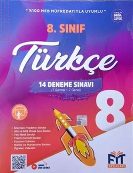  Fit Yayınları 8. Sınıf Türkçe 14 Deneme Sınavı