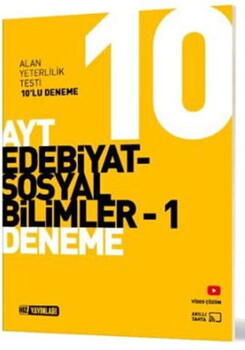  Hız Yayınları AYT Edebiyat ve Sosyal Bilimler - 1 10 lu Deneme