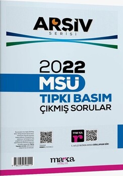  Marka Yayınları 2022 MSÜ Tıpkı Basım Çıkmış Sorular