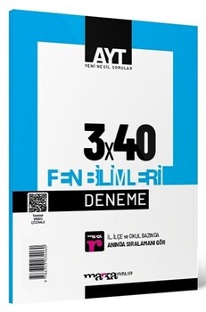  Marka Yayınları AYT Fen Bilimleri 3x40 Deneme