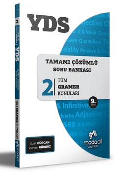  Modadil Yayınları YDS Tamamı Çözümlü Modüler Soru Bankası 2 Tüm Gramer Konuları