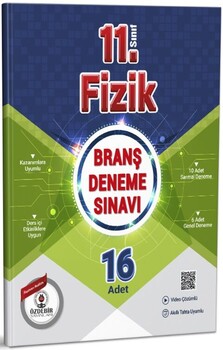  Özdebir Yayınları 11. Sınıf Fizik Branş Deneme Sınavı