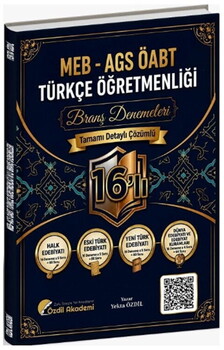 Özdil Akademi ÖABT MEB AGS Türkçe Öğretmenliği 16 lı Branş Deneme
