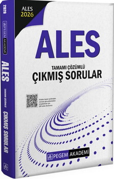 Pegem Yayınları 2026 ALES Tamamı Çözümlü Çıkmış Sorular