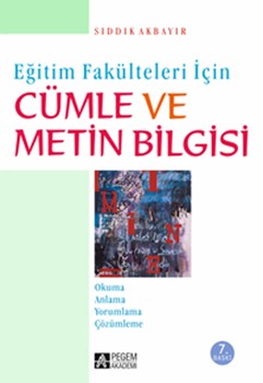  Pegem Akademi Cümle ve Metin Bilgisi