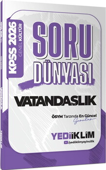  Yediiklim  2026 KPSS Genel Kültür Vatandaşlık Soru Dünyası