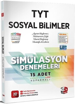  3D Yayınları TYT Sosyal Bilimler Simülasyon Denemeleri
