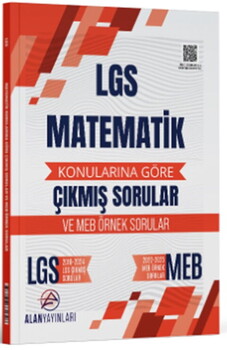  Alan Yayınları 8. Sınıf LGS Matematik Konularına Göre Çıkmış Sorular