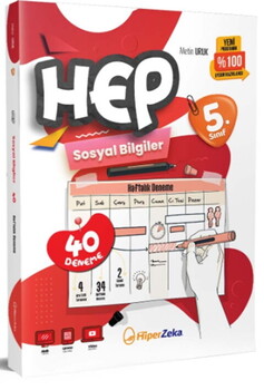  Hiper Zeka Yayınları 5. Sınıf Hep Sosyal Bilgiler 40 Haftalık Deneme