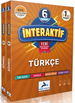  Paraf Yayınları 6. Sınıf İnteraktif Türkçe Etkinlikli Çalışma Kitabı 2 Modül