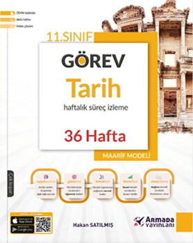  Armada Yayınları 11. Sınıf Tarih Görev Haftalık Süreç İzleme Kitabı 36 Hafta