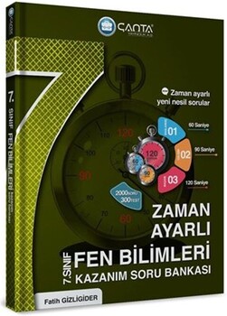  Çanta Yayınları 7. Sınıf Fen Bilimleri Zaman Ayarlı Kazanım Soru Bankası