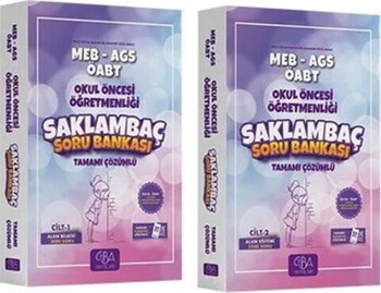 CBA Yayınları ÖABT MEB AGS Okul Öncesi Öğretmenliği Saklambaç Soru Bankası Set
