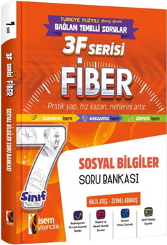 İsem Yayınları 7. Sınıf Sosyal Bilgiler 3F Fiber Soru Bankası