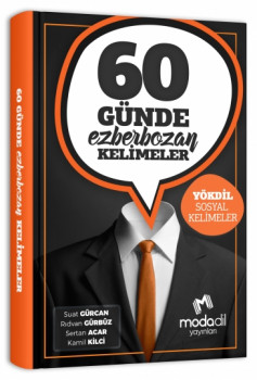  Modadil Yayınları YÖKDİL 60 Günde Ezberbozan Sosyal Kelimeler