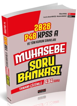  Savaş Yayınları P48 KPSS A Grubu Muhasebe Soru Bankası